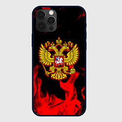 Чехол для iPhone 12 Pro Герб России возрождение империи, цвет: 3D-черный