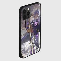 Чехол для iPhone 12 Pro Honkai Star Rail Robin поёт за микрофоном, цвет: 3D-черный — фото 2