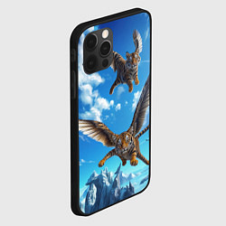 Чехол для iPhone 12 Pro Летающие тигрята, цвет: 3D-черный — фото 2