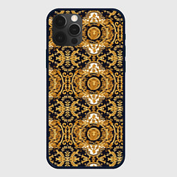 Чехол для iPhone 12 Pro Роскошь и стиль, цвет: 3D-черный