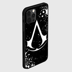 Чехол для iPhone 12 Pro White logo of assasin, цвет: 3D-черный — фото 2