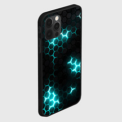 Чехол для iPhone 12 Pro Дед спейс - текстура нанокостюма, цвет: 3D-черный — фото 2