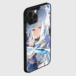 Чехол для iPhone 12 Pro Honkai Star Rail Jingliu white, цвет: 3D-черный — фото 2