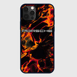 Чехол iPhone 12 Pro Porsche red lava