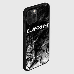 Чехол для iPhone 12 Pro Lifan black graphite, цвет: 3D-черный — фото 2