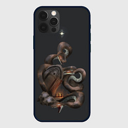 Чехол для iPhone 12 Pro Bloodborne Bosses - Тень Ярнама, цвет: 3D-черный