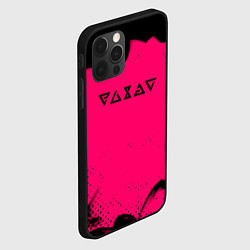 Чехол для iPhone 12 Pro Ведьмак лого смок, цвет: 3D-черный — фото 2