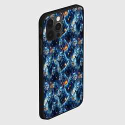 Чехол для iPhone 12 Pro Лесной волк, цвет: 3D-черный — фото 2