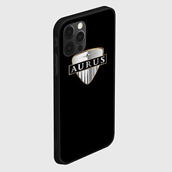 Чехол для iPhone 12 Pro Aurus logo, цвет: 3D-черный — фото 2