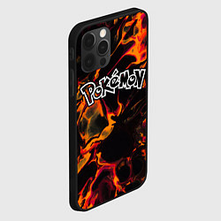Чехол для iPhone 12 Pro Pokemon red lava, цвет: 3D-черный — фото 2