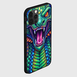 Чехол для iPhone 12 Pro Крупная змея фэнтези, цвет: 3D-черный — фото 2
