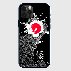 Чехол для iPhone 12 Pro Япония - океан, цвет: 3D-черный