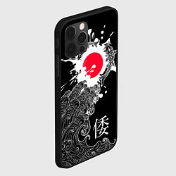 Чехол для iPhone 12 Pro Япония - океан, цвет: 3D-черный — фото 2