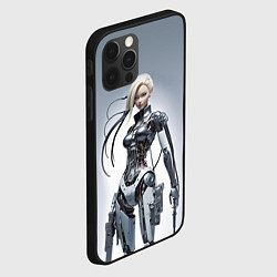 Чехол для iPhone 12 Pro Barbie - cyber warrior, цвет: 3D-черный — фото 2