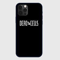 Чехол для iPhone 12 Pro Dead Cells logo white, цвет: 3D-черный