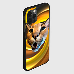 Чехол для iPhone 12 Pro Голова кота Шлепы, цвет: 3D-черный — фото 2