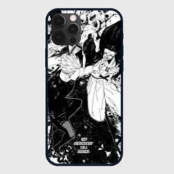 Чехол для iPhone 12 Pro Годжо против Сукуны - Магическая битва, цвет: 3D-черный