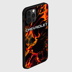 Чехол для iPhone 12 Pro Chevrolet red lava, цвет: 3D-черный — фото 2