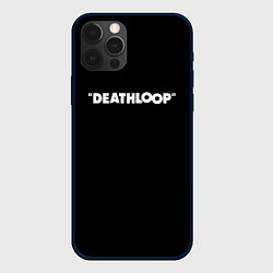 Чехол для iPhone 12 Pro Deathloop logo, цвет: 3D-черный