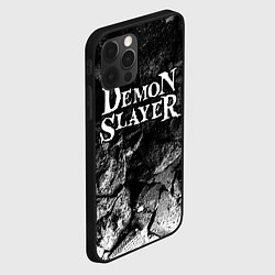Чехол для iPhone 12 Pro Demon Slayer black graphite, цвет: 3D-черный — фото 2
