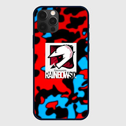 Чехол для iPhone 12 Pro Rainbow six камуфляж, цвет: 3D-черный