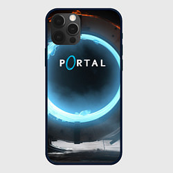 Чехол для iPhone 12 Pro Portal logo game, цвет: 3D-черный