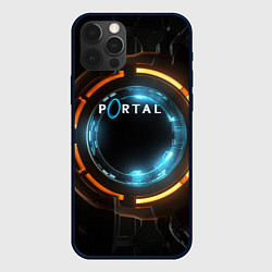 Чехол для iPhone 12 Pro Portal логотип игры, цвет: 3D-черный