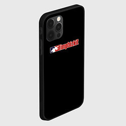 Чехол для iPhone 12 Pro Limp Bizkit logo rock, цвет: 3D-черный — фото 2