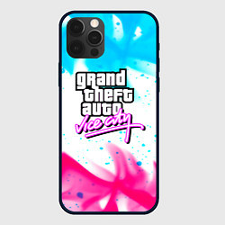 Чехол для iPhone 12 Pro GTA neon flame, цвет: 3D-черный