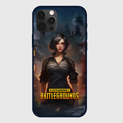 Чехол для iPhone 12 Pro PUBG game wallpaper, цвет: 3D-черный