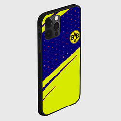 Чехол для iPhone 12 Pro Borussia logo geometry, цвет: 3D-черный — фото 2