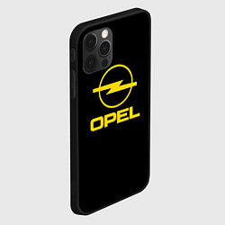 Чехол для iPhone 12 Pro Opel yellow, цвет: 3D-черный — фото 2