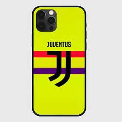 Чехол для iPhone 12 Pro Juventus sport line, цвет: 3D-черный