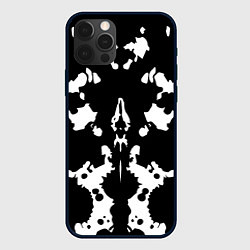 Чехол для iPhone 12 Pro Тест Роршаха - нейросеть, цвет: 3D-черный