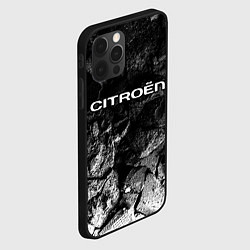 Чехол для iPhone 12 Pro Citroen black graphite, цвет: 3D-черный — фото 2