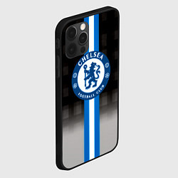 Чехол для iPhone 12 Pro Chelsea fc sport geometry, цвет: 3D-черный — фото 2