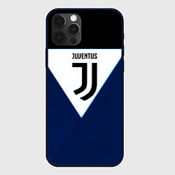 Чехол для iPhone 12 Pro Juventus sport geometry color, цвет: 3D-черный