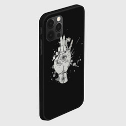 Чехол для iPhone 12 Pro Глаза и дым, цвет: 3D-черный — фото 2