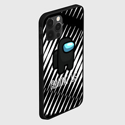 Чехол для iPhone 12 Pro Among us текстура, цвет: 3D-черный — фото 2