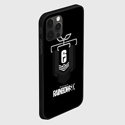 Чехол для iPhone 12 Pro Радуга лого гейм, цвет: 3D-черный — фото 2