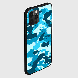 Чехол для iPhone 12 Pro Военная текстура камуфляжа, цвет: 3D-черный — фото 2