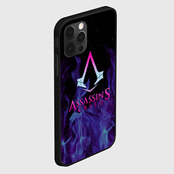 Чехол для iPhone 12 Pro Assassins Creed flame, цвет: 3D-черный — фото 2