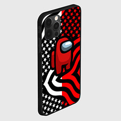 Чехол для iPhone 12 Pro Among us usa style, цвет: 3D-черный — фото 2
