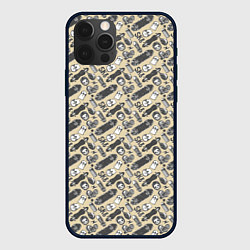 Чехол для iPhone 12 Pro Скейт и граффити, цвет: 3D-черный
