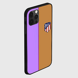 Чехол для iPhone 12 Pro Атлетико Мадрид полосы, цвет: 3D-черный — фото 2