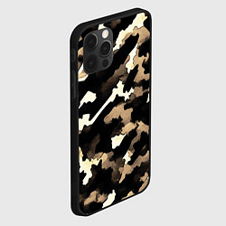 Чехол для iPhone 12 Pro Камуфляж сафари, цвет: 3D-черный — фото 2