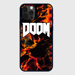 Чехол iPhone 12 Pro Doom red lava