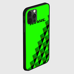 Чехол для iPhone 12 Pro Haval ярко-зелёный, цвет: 3D-черный — фото 2