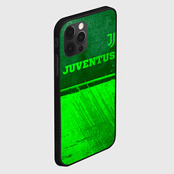 Чехол для iPhone 12 Pro Juventus - green gradient посередине, цвет: 3D-черный — фото 2