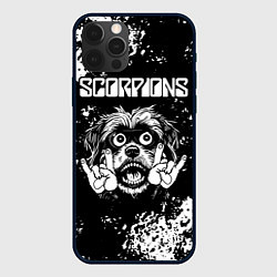 Чехол для iPhone 12 Pro Scorpions рок пес, цвет: 3D-черный